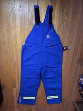 Carhartt NWT FR Bib Overalls 38x32 Duck Quilt Lined Flame Resistant