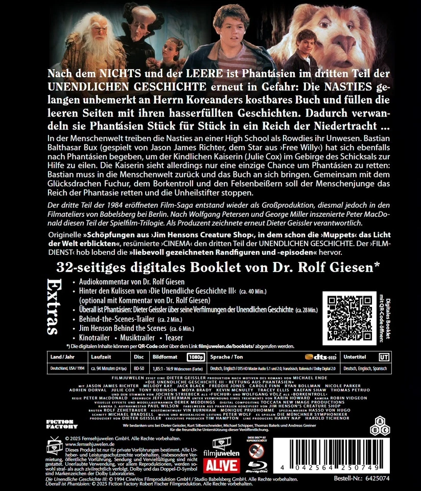 Die unendliche Geschichte III - Rettung aus Phantásien (Teil 3) (1994) [Blu-ray] - Bild 2 von 4