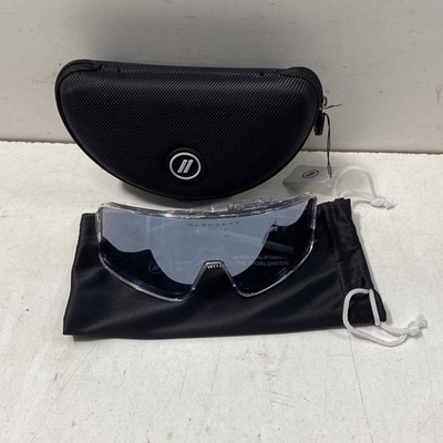 Blenders Eyewear Unisex Sunglasses Clear Crystal Polarized Shield Wrap Case