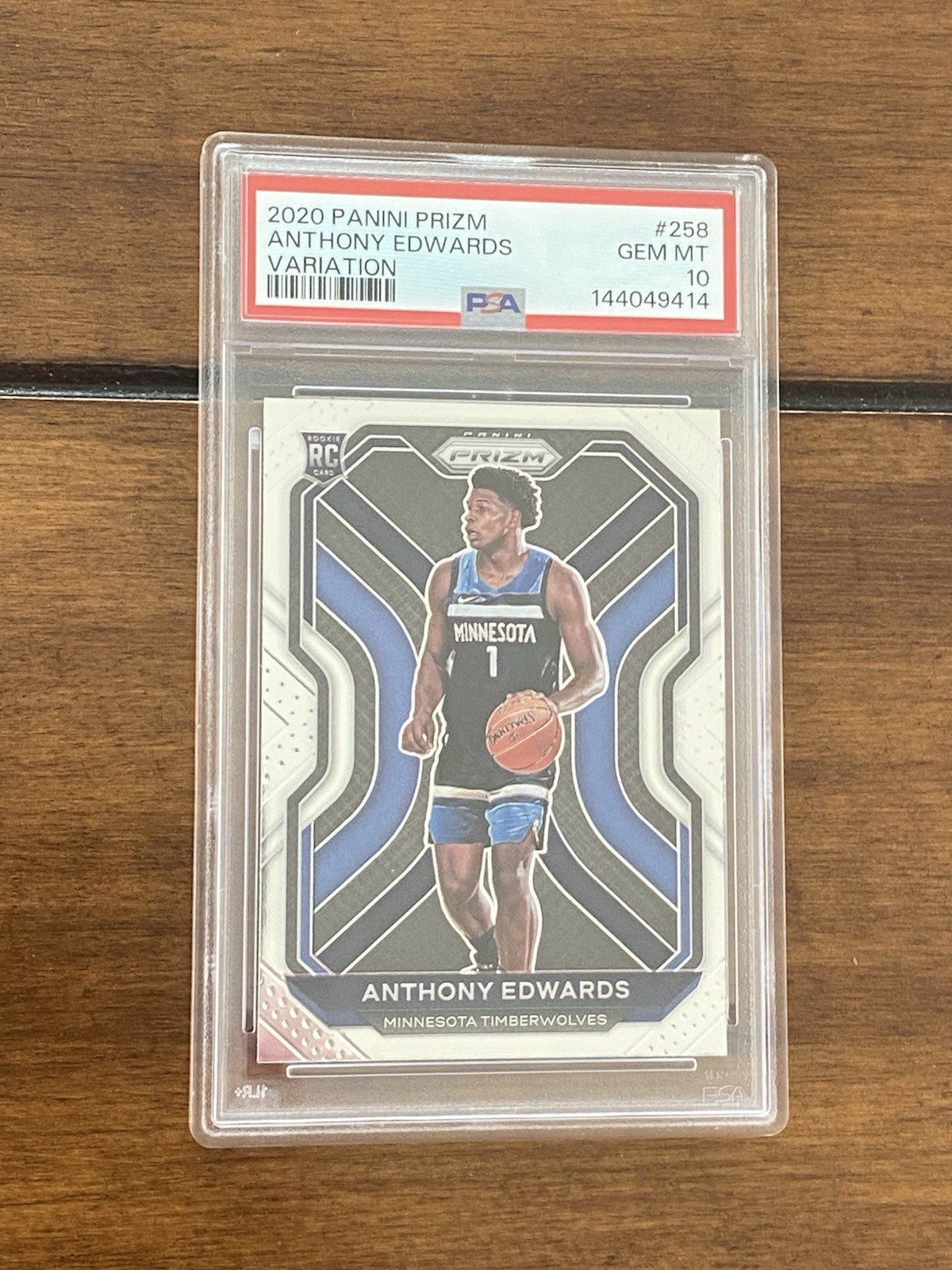 2020 Prizm Anthony Edwards Variation Psa 10