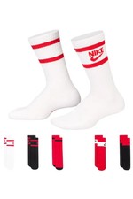 Nike Kids Boys Everyday Cushioned 5-Pack Crew Socks Red
