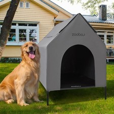 36" Large Dog House for Large Dog Indoor or Outside, Weatherproof 600D PVC Ou...