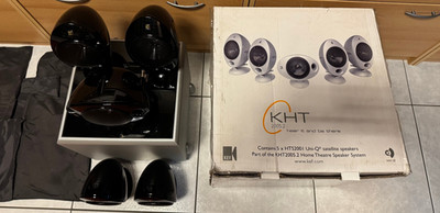 KEF 5.1 Lautsprecher KHT 2005.2 Aktiv Subwoofer, die 5 Satelliten sind NEU