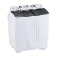 6Kg Portable Twin Tub Washing Machine/Compact Laundry/Caravan Washer/Spin Dryer
