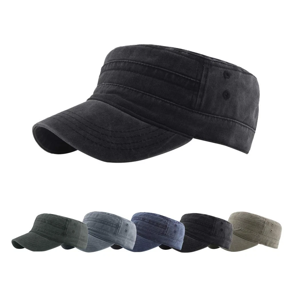 Unisex Army Military Cap Men's Cotton Baseball Cap, Adjustable Vi...