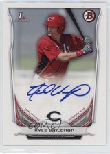 2014 Bowman Retail Prospect Auto Kyle Waldrop #PA-KW Auto 9x7