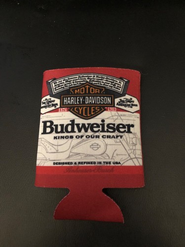 Budweiser Harley Davidson Don’t Drink & Ride cozy.