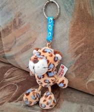 Nici Schlüsselanhänger Talisman Leopard blau Herz NEU (ohne Etikett)! 9 cm