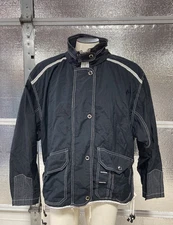 East West Vintage Jacket - Womens Large - Black - Hood - 80s 90s Y2K