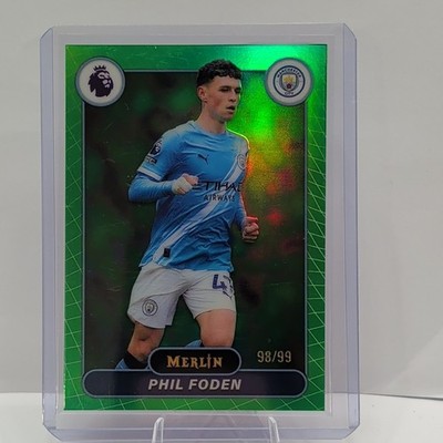 Topps Merlin Phil Foden Manchester City #122 Premier League Green 98/99