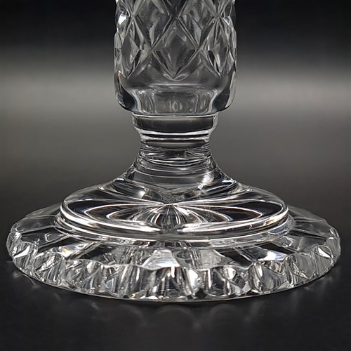 Vintage Lead Crystal Candlestick Holder Cut Glass Candle Holder Home Decor - Picture 5 of 13