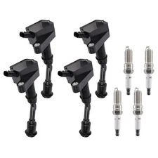 4pcs Ignition Coil and Spark Plug Kit For 2014-2020 Ford Fusion Escape 1.5L