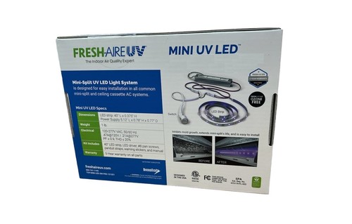 Fresh-Aire UV TUV-MINI-LED-SW Mini Split UV LIGHT System NEW Seale FREE SHIPPING - Picture 2 of 2
