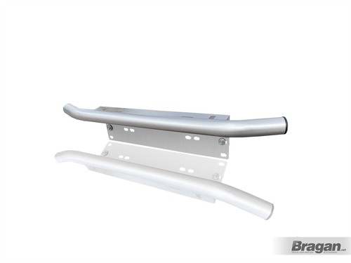 Number Plate Light Bar For Renault Captur 2019+ Silver Front Accessories Holder - Picture 2 of 6