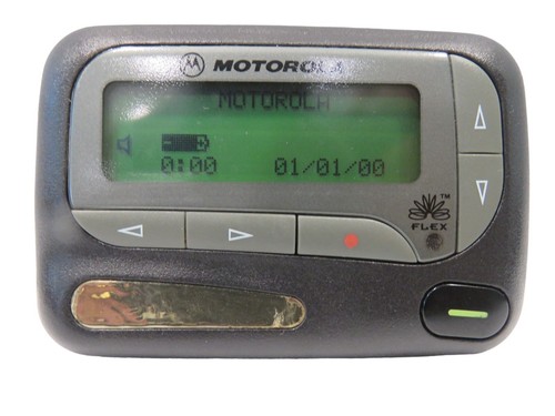 Vintage Motorola Advisor Gold Flex Pager Beeper w/ Belt-Clip Tested & Works - Zdjęcie 3 z 6