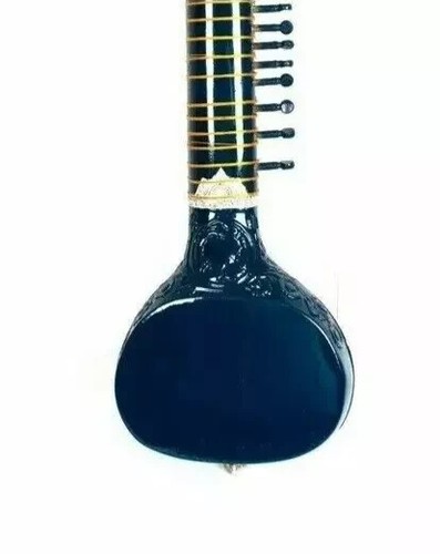 Indian Handmade Electrica Sitar Instrument Hand Painted Tun Wood Electric String - Picture 7 of 9