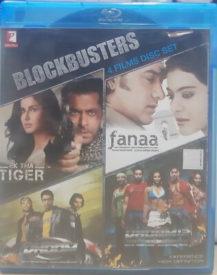 Blockbusters Bollywood Hindi Movie Bluray (Set Of 4 Boxset) Region Free ...