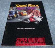 Super Nintendo Instruction Manual STUNT RACE BOOKLET ONLY