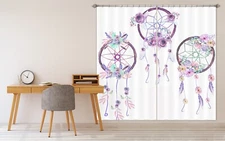 3D Pink Dreamcatcher ZHUA1046 Photo Curtain Window Blockout Fabric Amy 2023