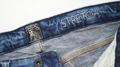 Rare Vintage PRPS Zip Fly Patchwork Stretch Denim Jeans