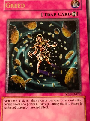 Yugioh TCG Greed SOD-EN055 Ultimate Rare LP