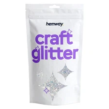 Hemway Craft Glitter - Multi-Size Chunky Fine Arts Crafts Resin glitter 100g