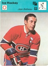 JEAN BELIVEAU 1977 Sportscaster Card #10-14 MONTREAL CANADIENS