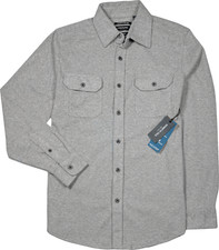 Kenneth Cole Mobility Knit Slim Fit Shirt - NWT Mens Small Grey - 46290-A2