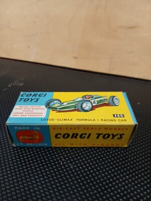 Corgi Toys Lotus Climax Formula 1 F1 #155 1/43 Vintage Die Cast