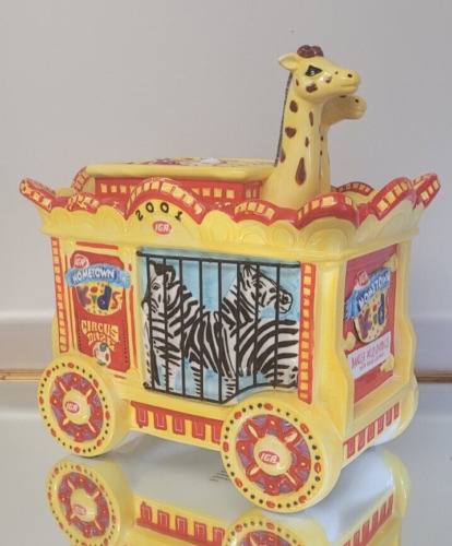 IGA Hometown Kids Cookie Jar Circus Daze 2001 Giraffe Train 