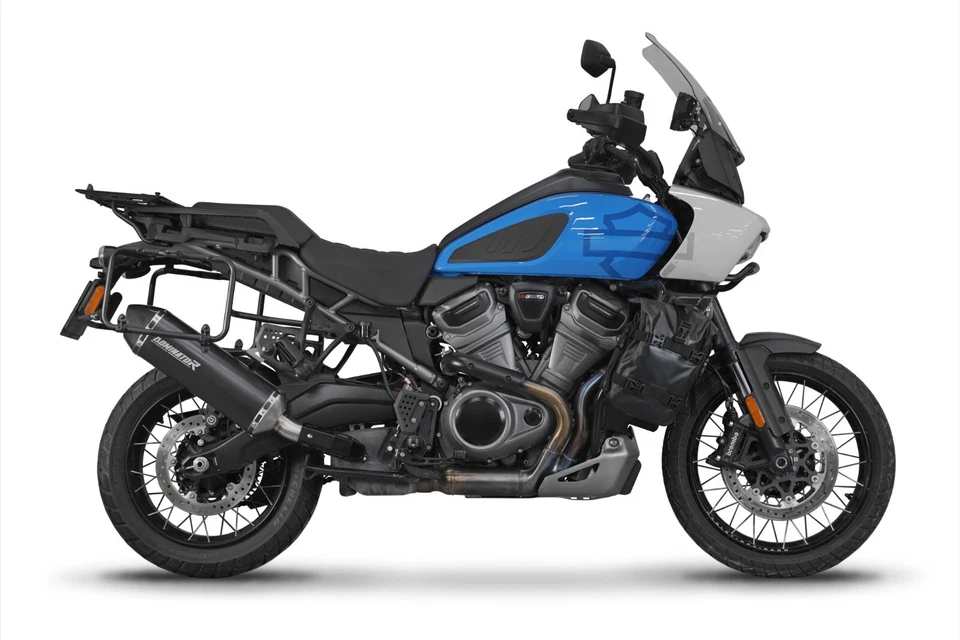 Fits to Harley Davidson PAN AMERICA 1250 2021 - 2024 Exhaust Muffler HP7 BLACK - Изображение 4 из 4