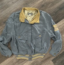 CRISCA Shiny Blue Bomber Jacket Eu 36 US 6 Womens