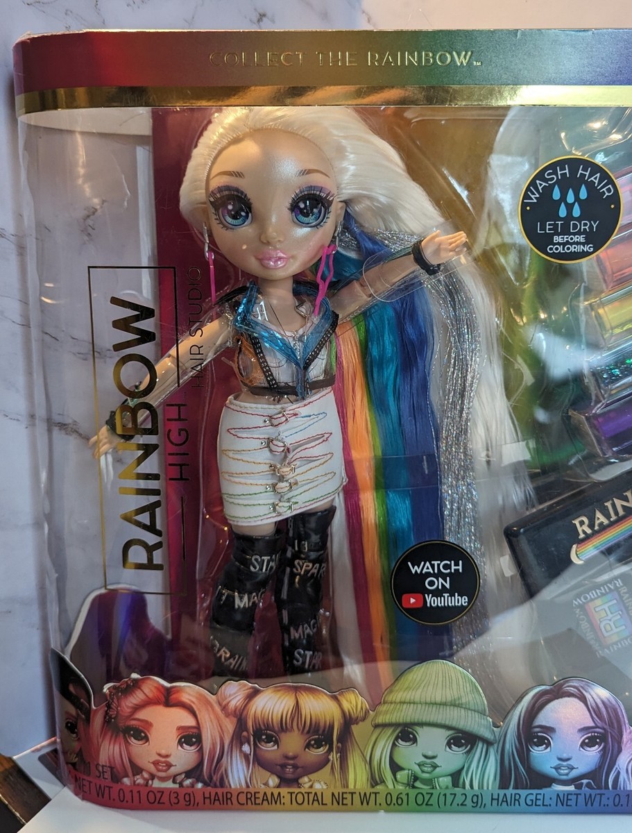 2020 Rainbow High 5 In 1 Color Hair Studio Amaya Raine