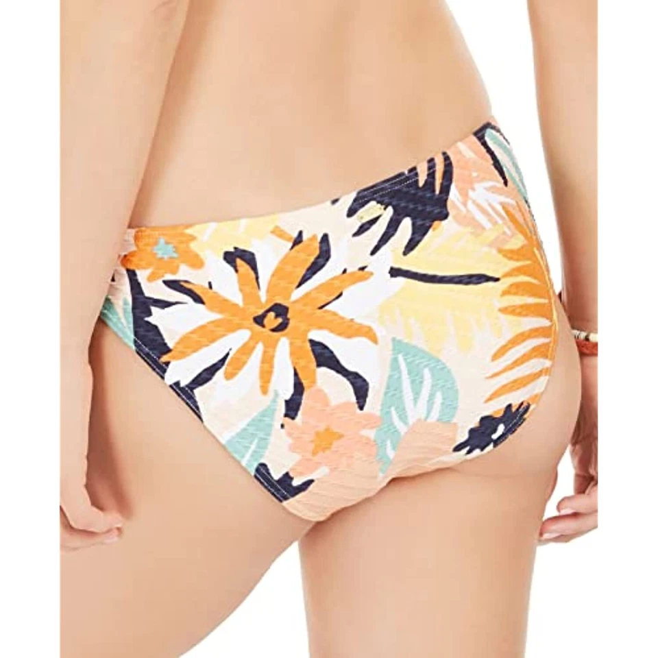 Precio de venta sugerido por el fabricante $50 Pantalones de bikini Roxy para mujer Swim the Sea completos rosa talla pequeña (MANCHA) Foto 3 de 4