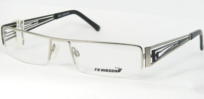FX-HIRSCH 61301-1 SILVER / BLACK EYEGLASSES GLASSES METAL FRAME 54-18-145mm