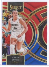 2024 HALEY JONES PANINI SELECT WNBA #165 PREMIER RED + BLUE 128/399!!