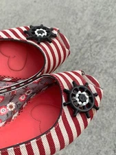 POETIC LICENCE Anchors Away Candy Stripe Beach Ballet Flats Loafers 8 ❤️sj17j10