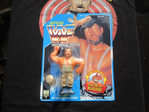 WWF Hasbro Luke Bushwackers Blue Card series 10 MO...