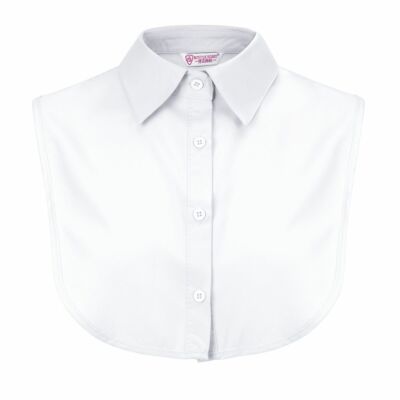 Women Shirt Fake Collar Detachable Lapel Dickey Half Tops Blouse Bib Adjustable