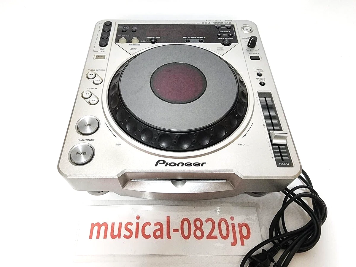 Pioneer CDJ-800 MK2 CD/Digital Media Player DJ Turntable Music 