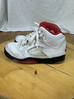 Air Jordan 5 Retro PS 'Fire Red' 2020 440889-102 Boys Size 12C