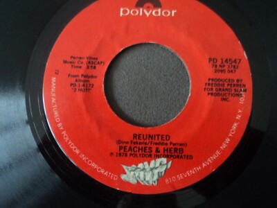 Peaches And Herb - Reunited / Easy As Pie.  - US press - 7  Single - 1978