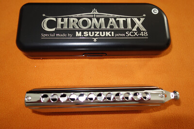 New SUZUKI CHROMATIX SCX-48 w/case key C Jazz Classical Chromatic
