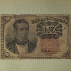 1874 10 Cents Bank Bill Fractional Currency Note Us Paper Money