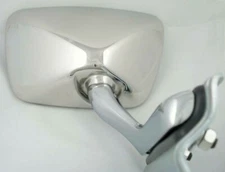 Mercedes W114 W115 New STAINLESS RIGHT Side Mirror & KIT