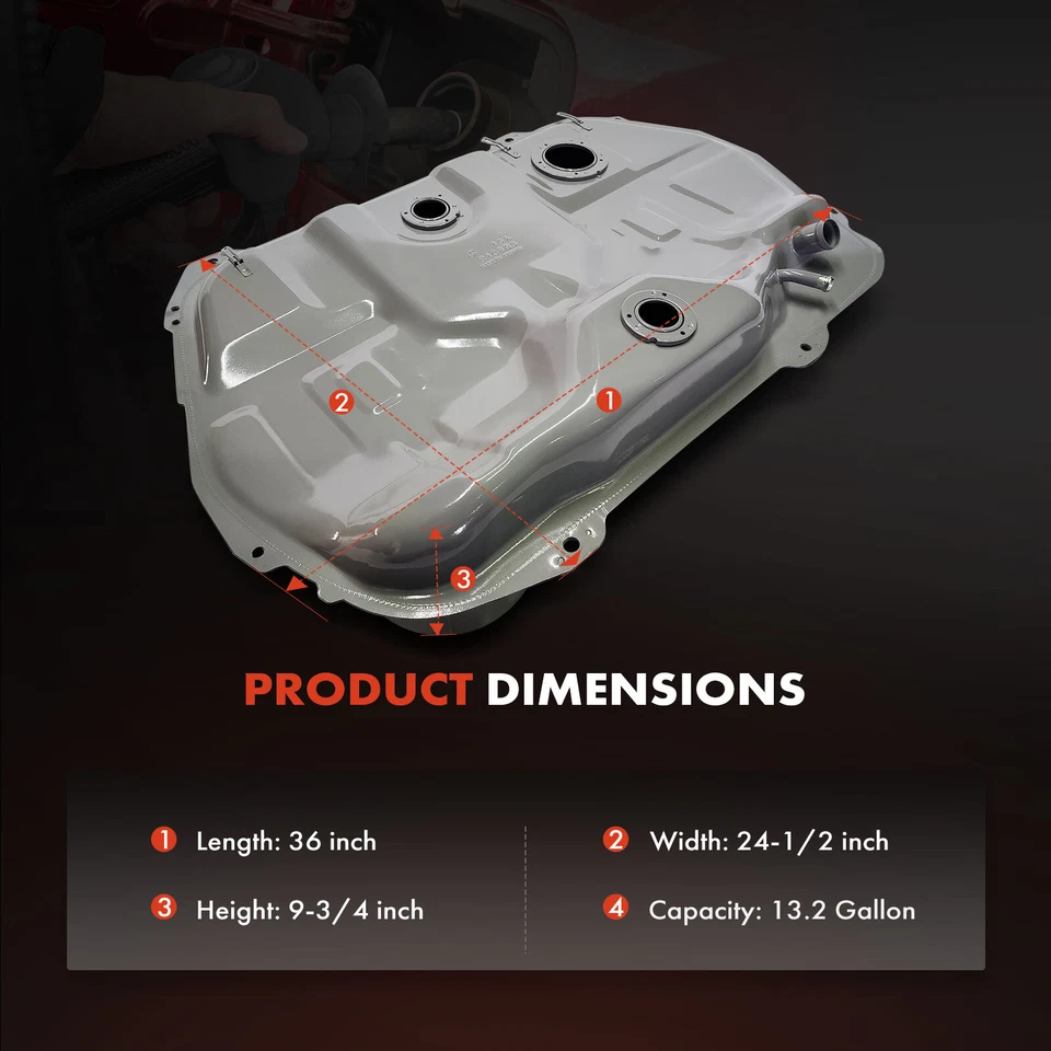 13.2 Gallons Fuel Tank for Dodge Colt 1993-1995 Eagle Summit Mitsubishi Plymouth - Image 4 of 4