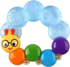 New Teether-pillar and Rattle and Chill Teething Toy,  Ages 3 months +  PBA free