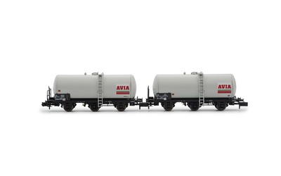 Arnold Hn6676 Set 2 Wagons Citernes 3 Essieux Avia Sncf Neuf En Boîte