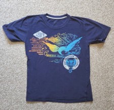 Vintage Levis Boys Navy Blue T Shirt 1990s San Francisco, California Graphics L