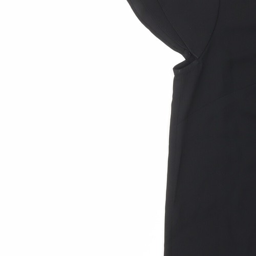 South Womens Black Polyester Blend T-Shirt Size 10 - Pleated - Picture 7 of 10